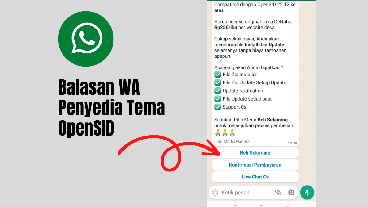 Balasan penyedia penjual tema Pemberitahuan