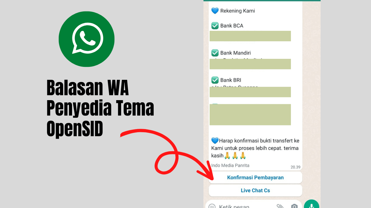 Beli Sekarang - Rekening tujuan Pembayaran